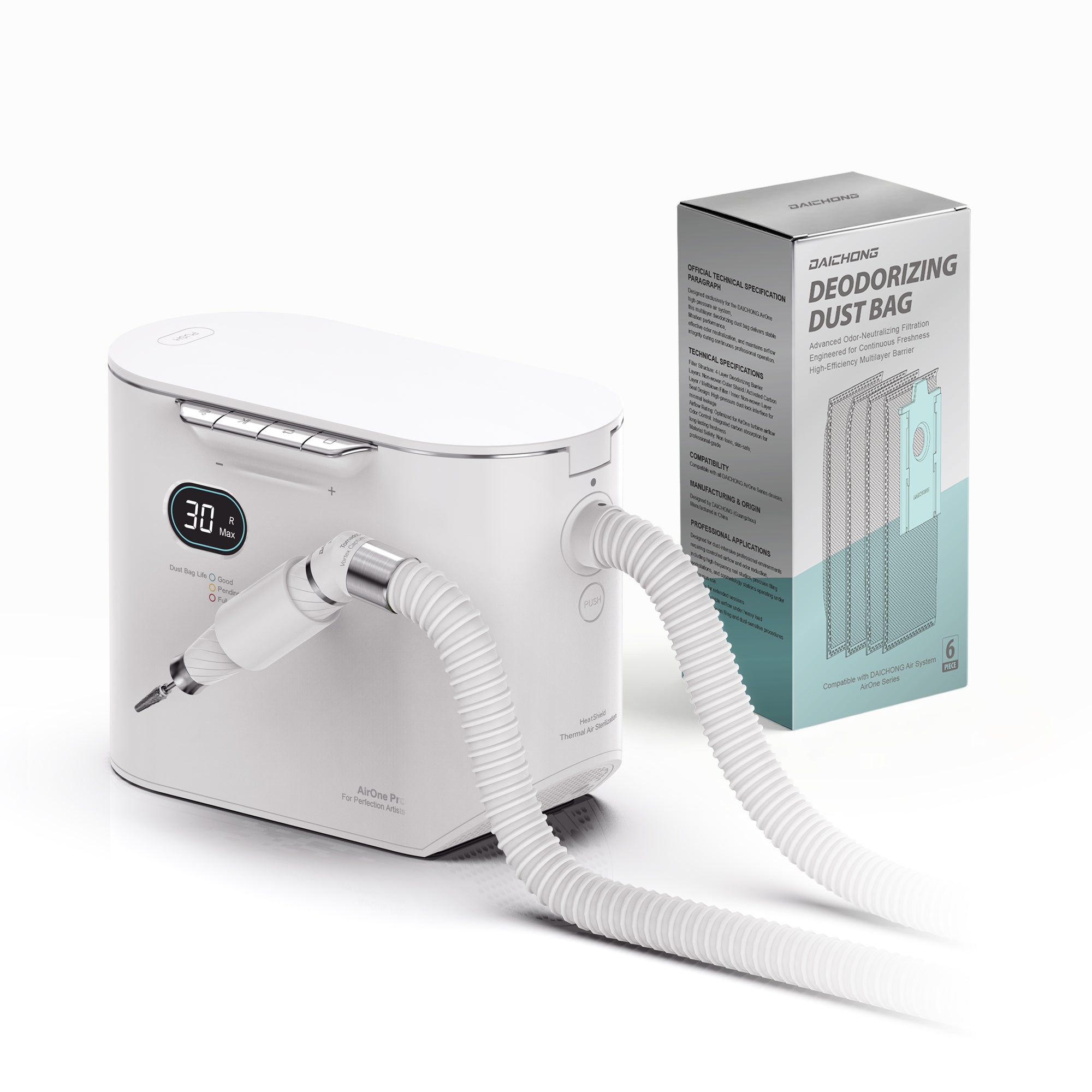 DAICHONG Airone Pro All-in-One Nail Drill with Dust Extraction